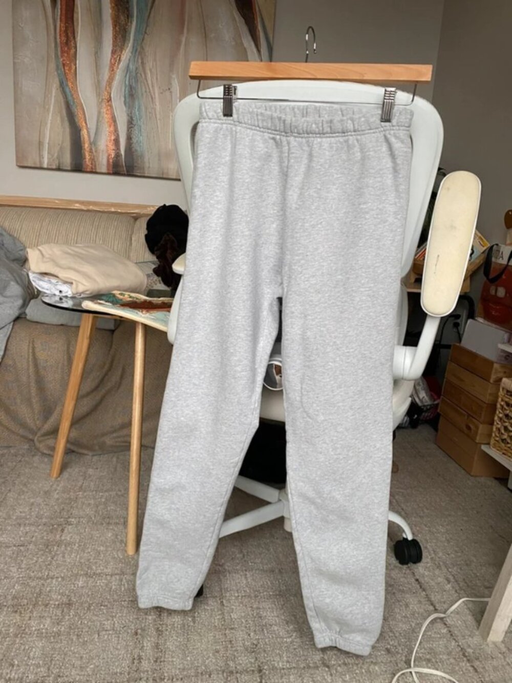 TNA Cozy AF Fleece Grey Sweat Pants